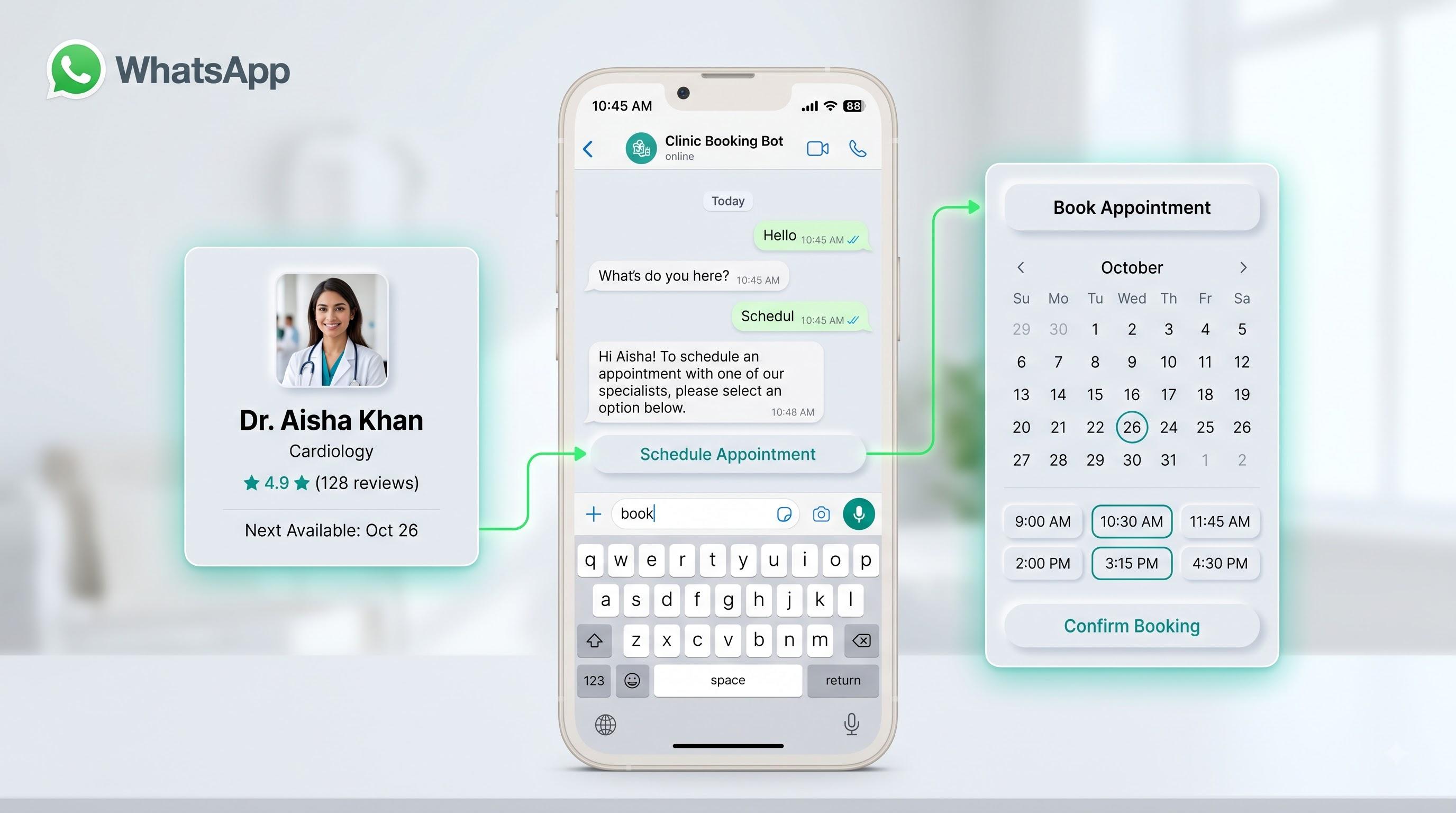 WhatsApp assistants interface