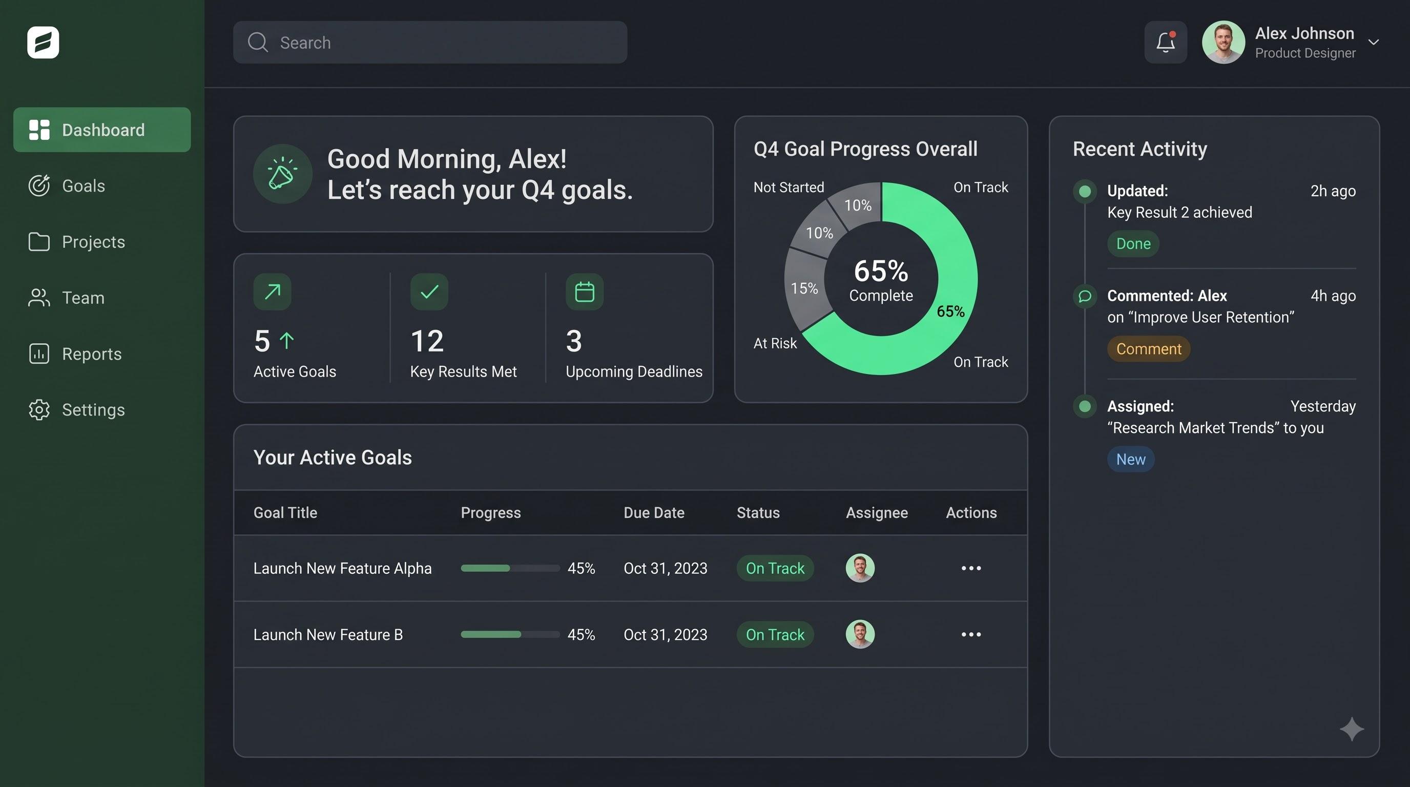 Internal dashboards & ERP interface
